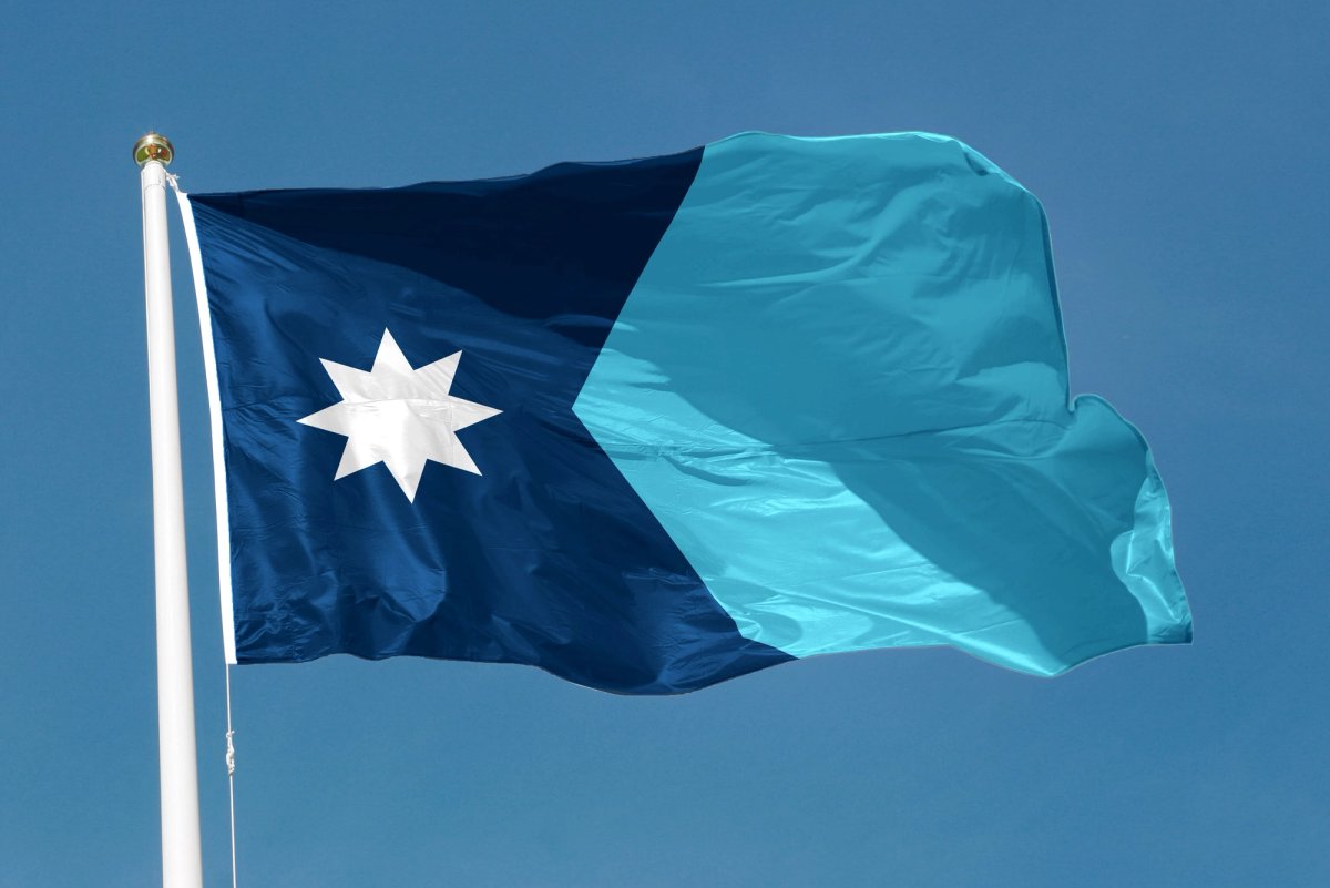 The new state flag of Minnesota, based on a design by artist Andrew Prekker Courtesy Minnesota state government