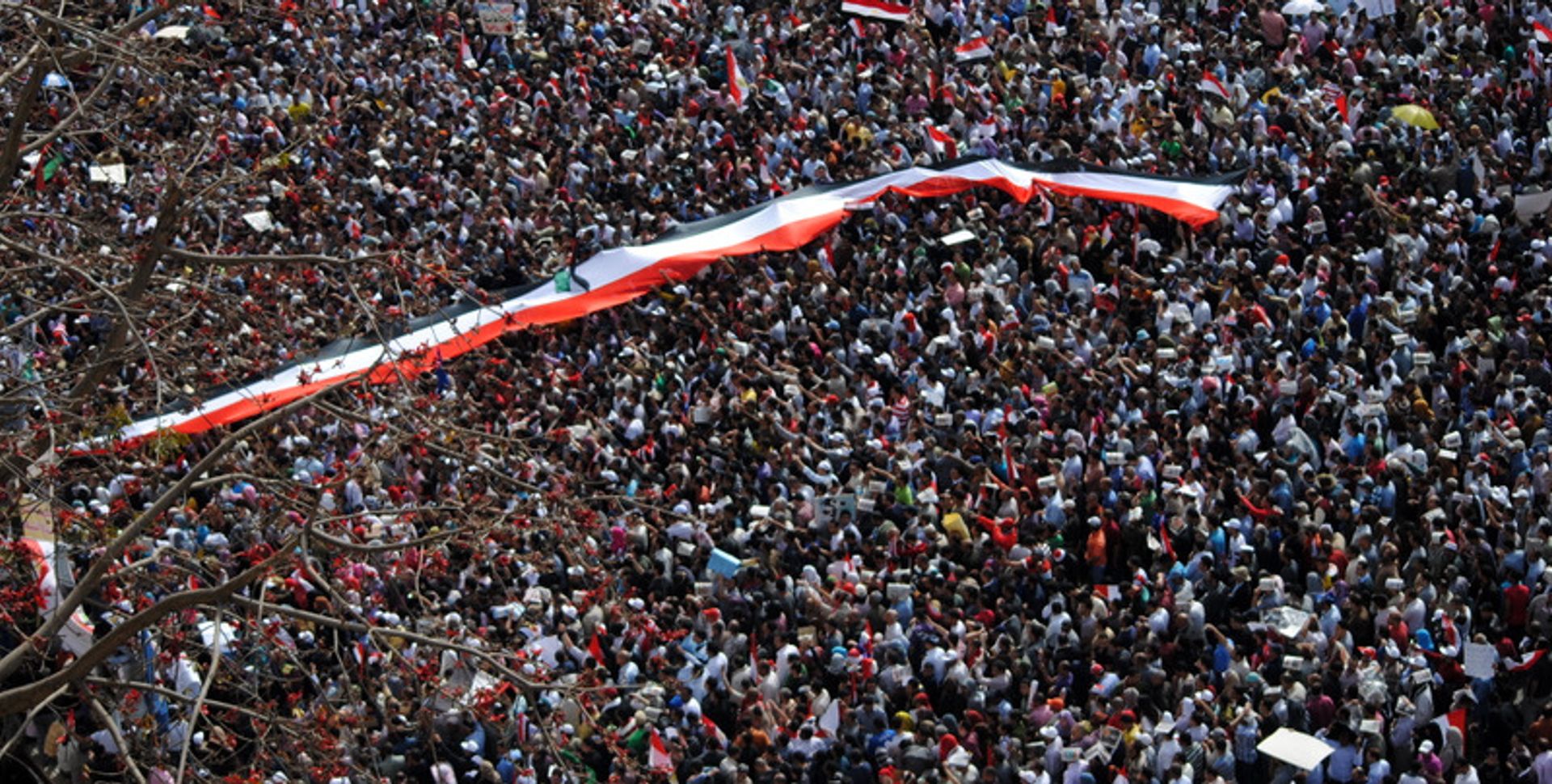 Protests in Tahrir Square, Cairo, on 1 April 2011. Photo: Lilian Wagdy Protests in Tahrir Square, Cairo, on 1 April 2011. Photo: Lilian Wagdy