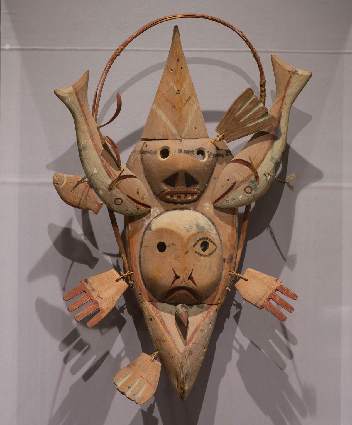 At almost 3ft tall, the mask would have been suspended from the ceiling of a ceremonial dwelling Metropolitan Museum of Art, New York