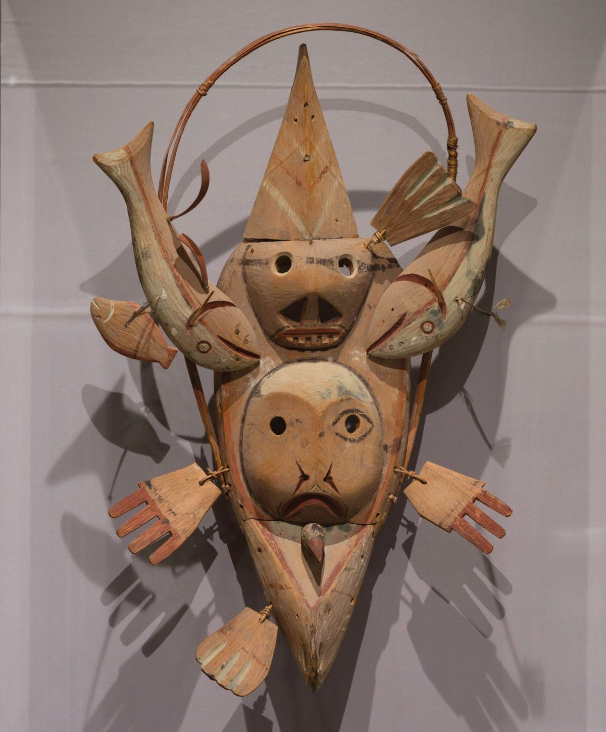 At almost 3ft tall, the mask would have been suspended from the ceiling of a ceremonial dwelling Metropolitan Museum of Art, New York