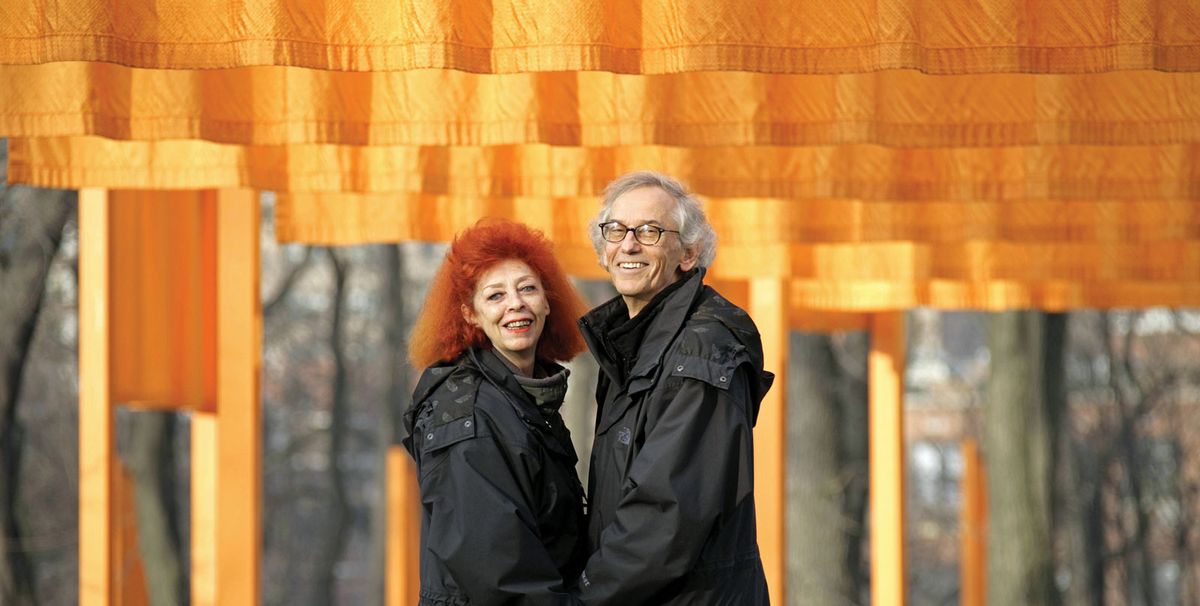 Christo and Jeanne-Claude at The Gates in 2005 (Photo: Wolfgang Volz) Christo and Jeanne-Claude at The Gates in 2005 (Photo: Wolfgang Volz)