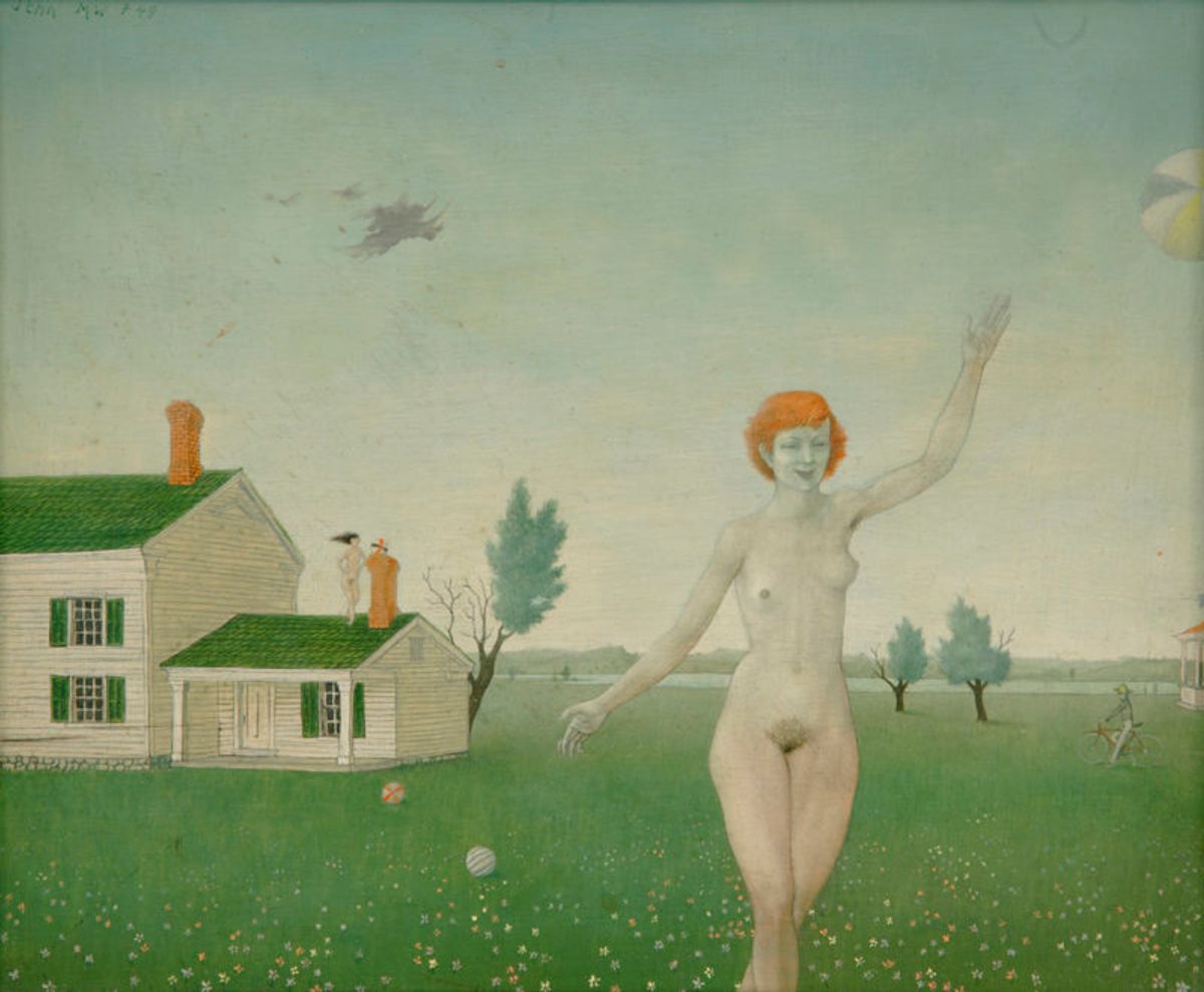 John Wilde, Game of Balls (1949) Courtesy of Shirley Wilde Trust and Tory Folliard Gallery