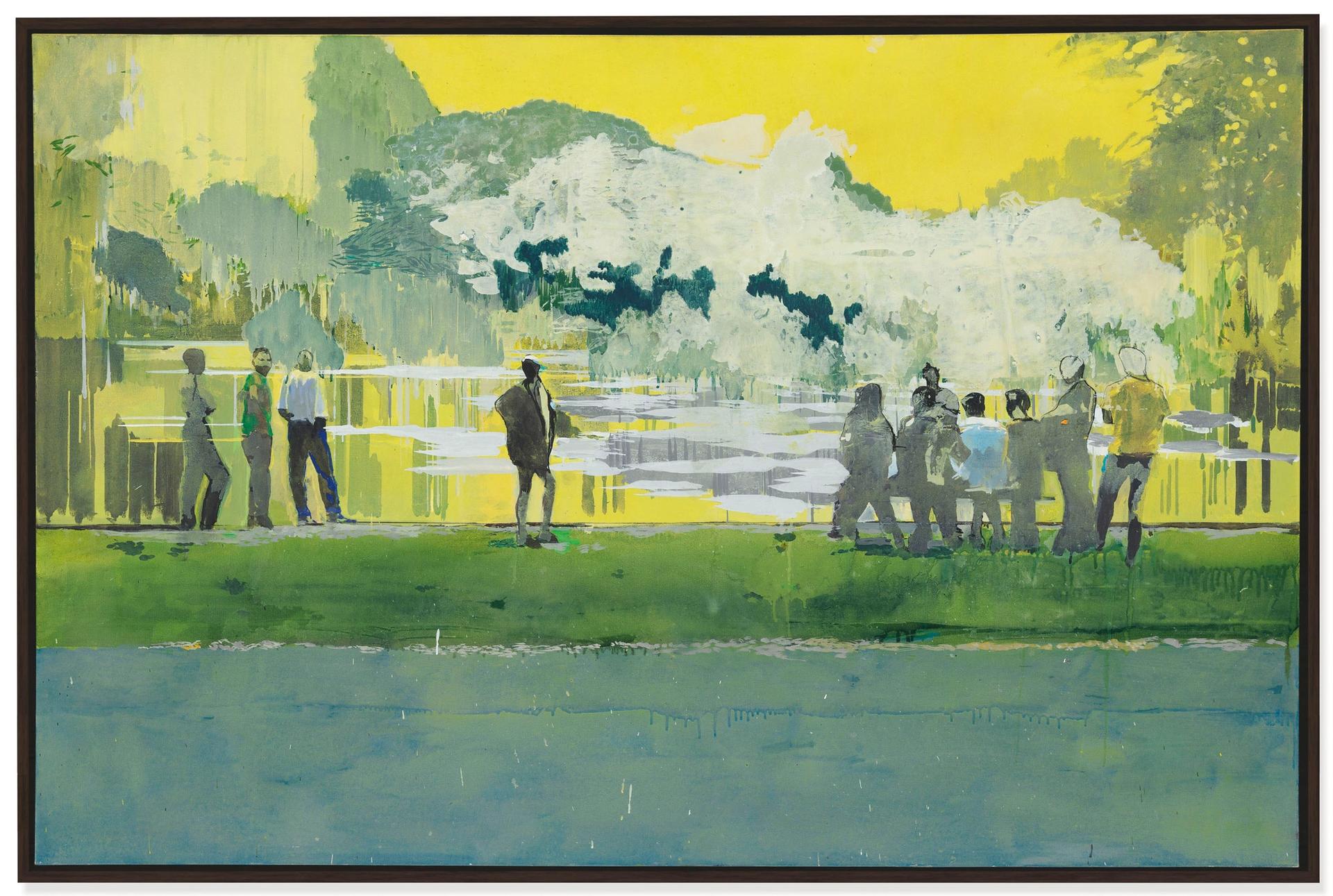 Ball Watching IV by Hurvin Anderson, sold for £1.6m (£1.9m with fees) © Christie's and courtesy of the artist