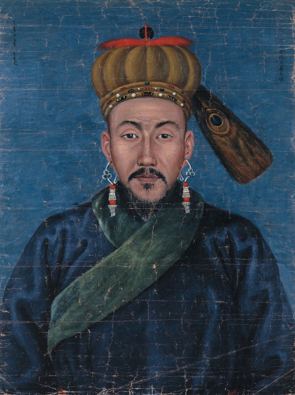 Portrait of Mongolian prince Corgi yamz’an, originating from the Winter Palace in Beijing. Shortly after the Boxer Rebellion, the portrait went up for sale in a Berlin art dealership. Today, it is in the collection of the Ethnological Museum in Berlin and considered as potential loot from the Boxer Rebellion. Image courtesy of the Ethnological Museum in Berlin.