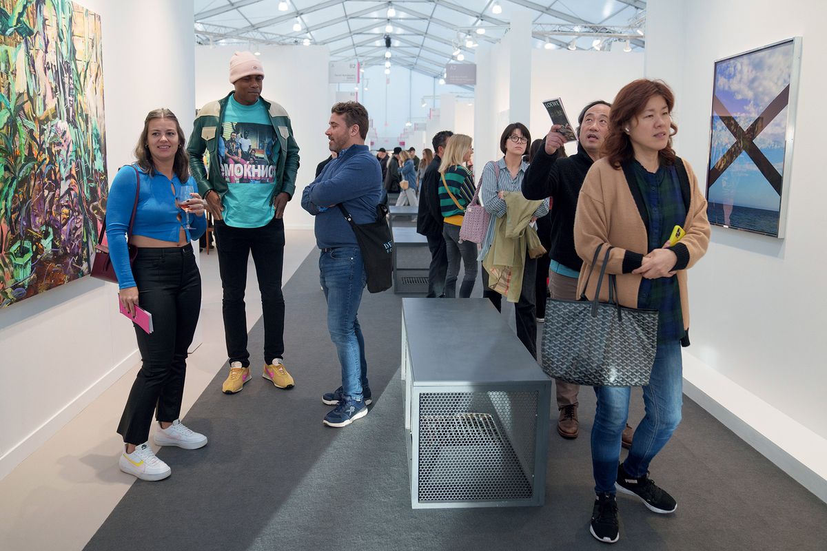 Many dealers exhibiting at Frieze (above) and other fairs believe it is too soon to know the fires’ longer term impact on Los Angeles Eric Thayer