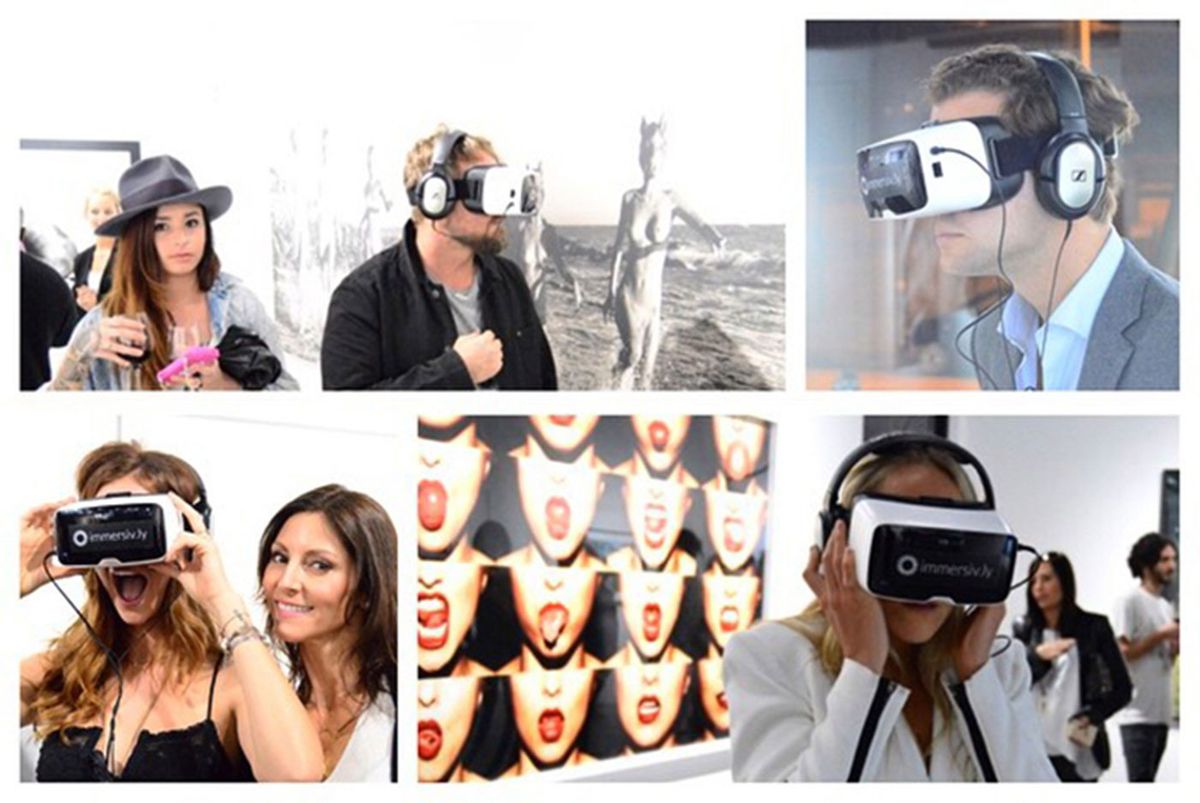 When Gretchen Andrew launched the first art show opening in VR in Los Angeles in February 2015, it was by way of an iPhone app and lenses-only Zeiss goggles. An approach rendered obsolete by integrated headset development, which culminated in the launch earlier this year of the Apple Vision Pro mixed reality headset
