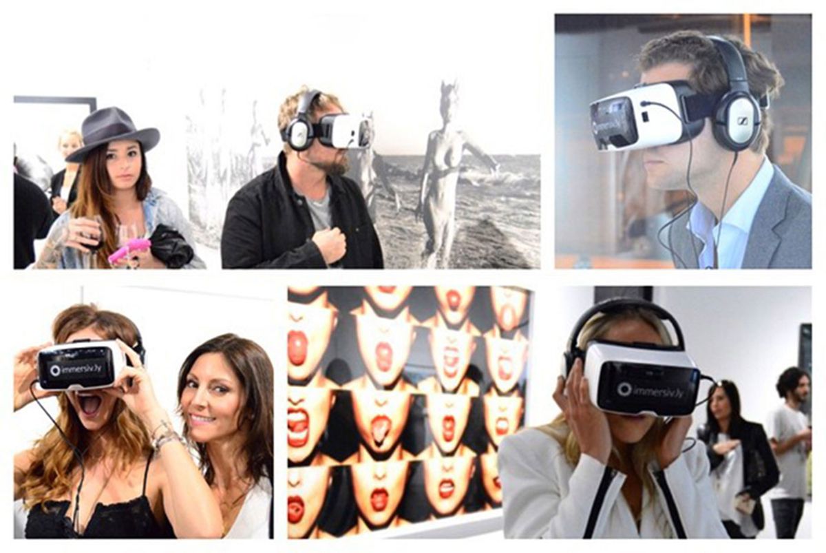 When Gretchen Andrew launched the first art show opening in VR in Los Angeles in February 2015, it was by way of an iPhone app and lenses-only Zeiss goggles. An approach rendered obsolete by integrated headset development, which culminated in the launch earlier this year of the Apple Vision Pro mixed reality headset