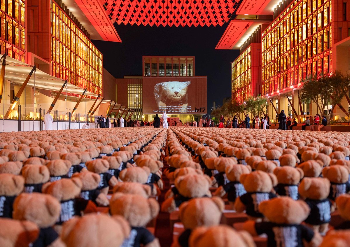 Bachir Mohamad says the bears represent “both the fragility and resilience of children”
Photo: Alanood Mohd Aljaber