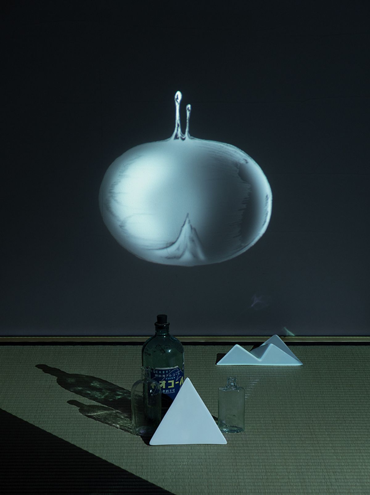 Tabaimo’s palm-sized new video works such as Yama no Anata (2024) incorporate found objects ©️Tabaimo/Courtesy of Gallery Koyanagi