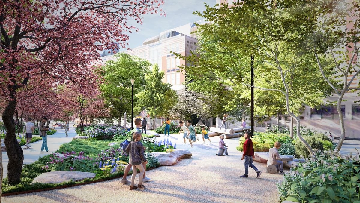 Rendering of the future Arts Landing, Pittsburgh
Field Operations, courtesy of the Pittsburgh Cultural Trust