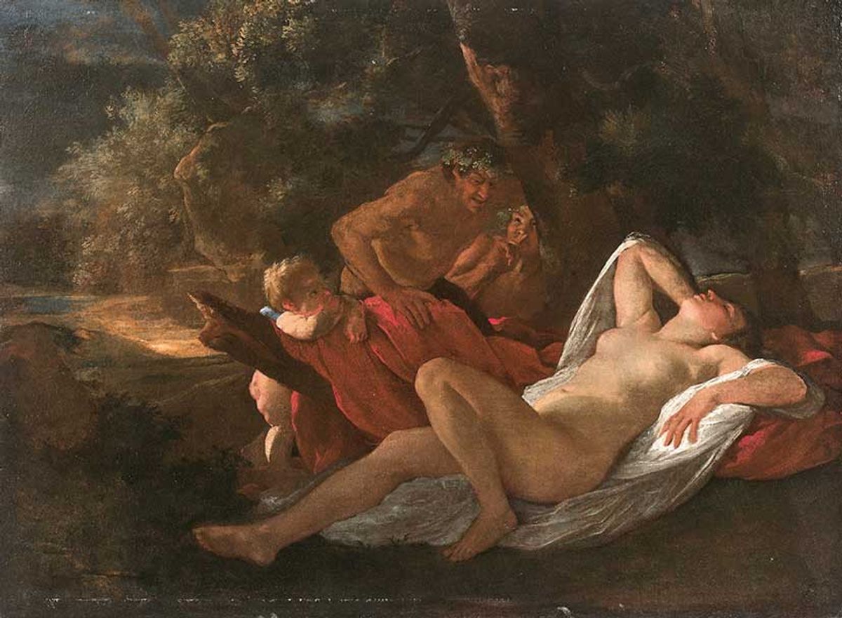 Nicolas Poussin's Vénus Épiée par Deux Satyres (around 1626)
Photo: Studio Sébert; courtesy Artcento