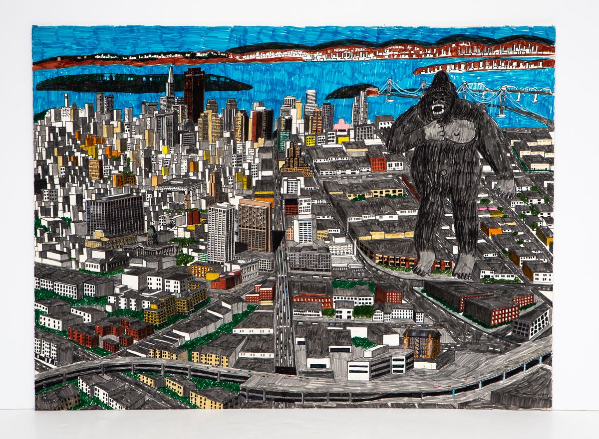 Untitled (1998) by William Scott, a Creative Growth Art Center artist Courtesy the artist and Creative Growth Art Center