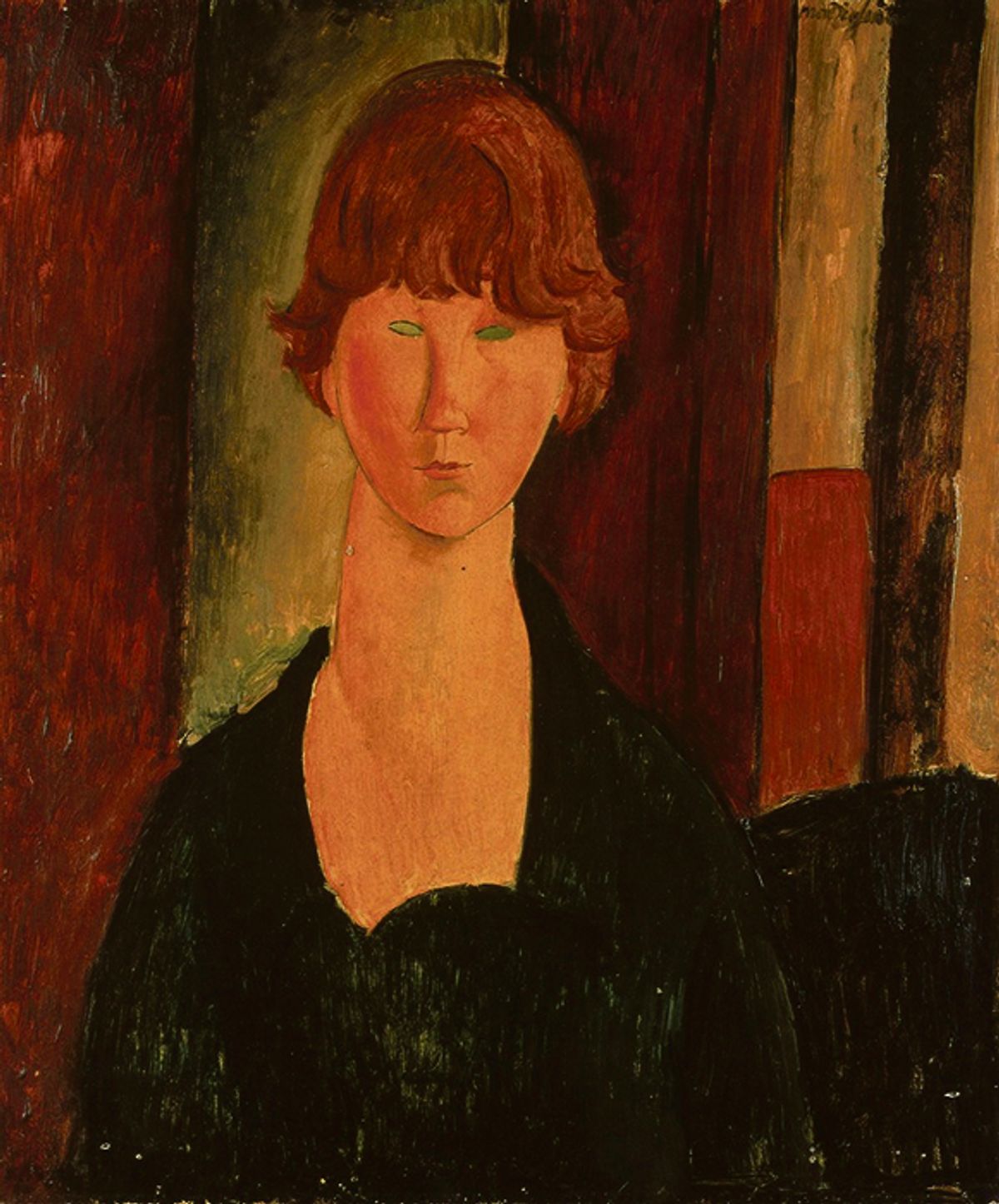 Pace Di Donna Schrader is showing Modigliani’s La Bouquetière (1919-20) Courtesy of Pace Di Donna Schrader