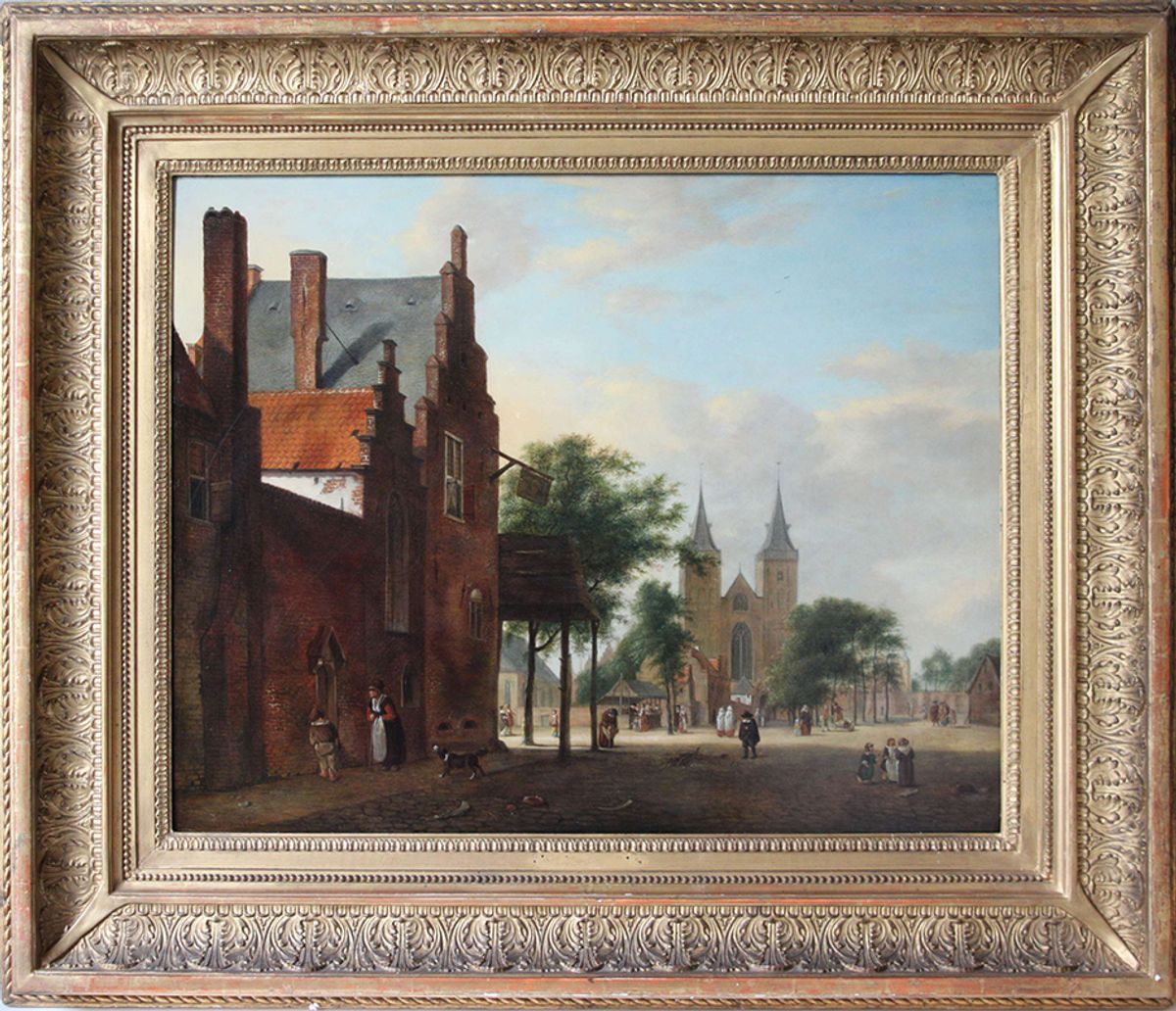 Jan van der Heyden's View of a Dutch Square (around 1700) Courtesy of Looted Art Commission