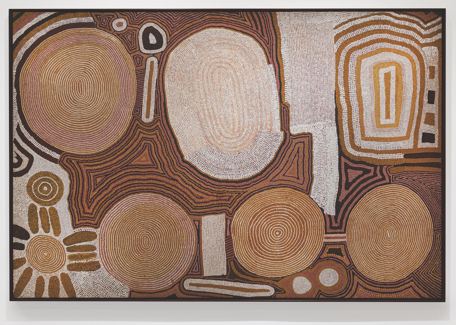 Two Men Dreaming at Kuluntjarranya (1984) by Tommy Lowry 