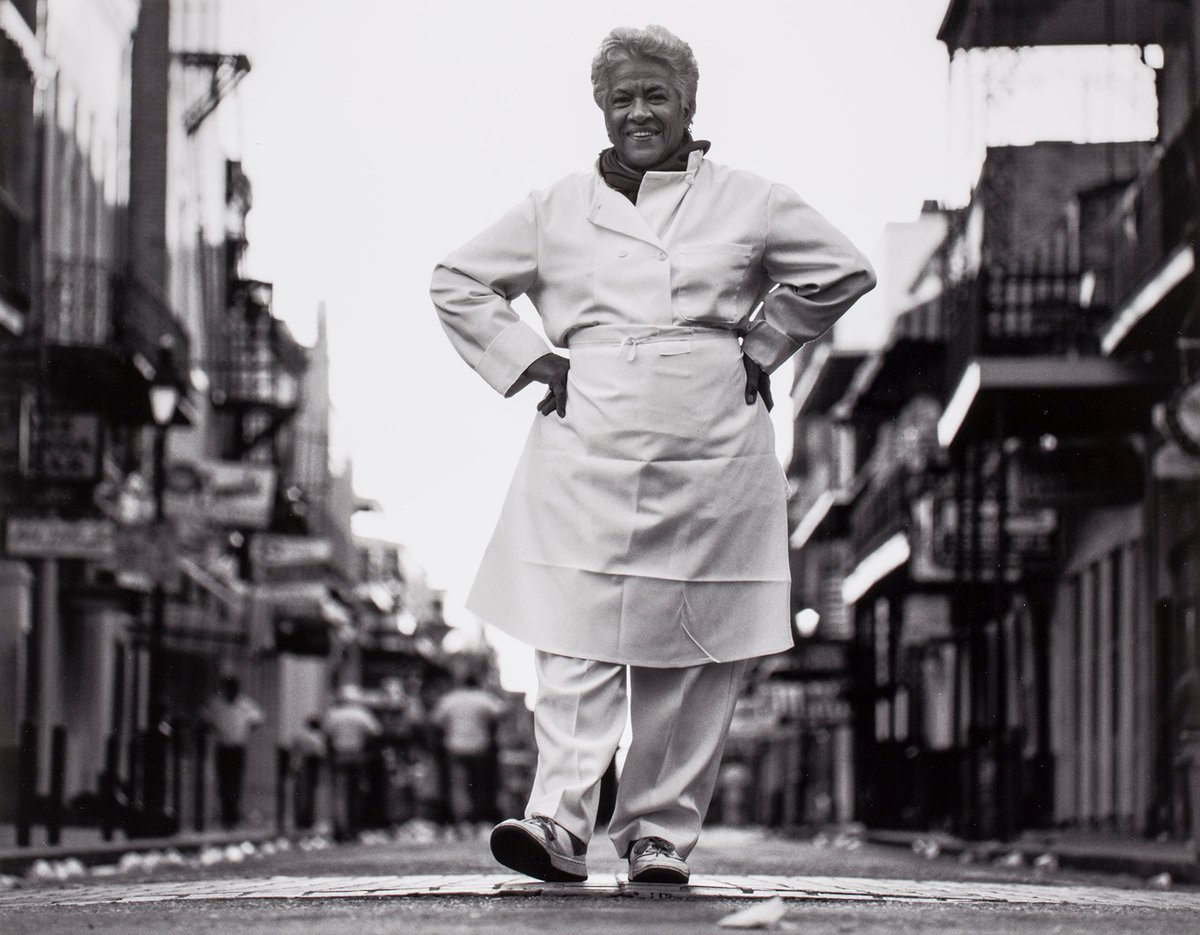 Leah Chase, in an image from Brian Lanker's 1988 photo series I Dream a World, in the collection of the New Orleans Museum of Art © Brian Lanker Archive