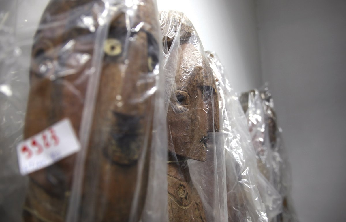 Italy’s 12,000-piece colonial collection includes Konso funerary figurines (20th century) from Ethiopia, which Mussolini invaded in 1935 © Museo delle Civiltà - Museo Italo Africano "Ilaria Alpi"