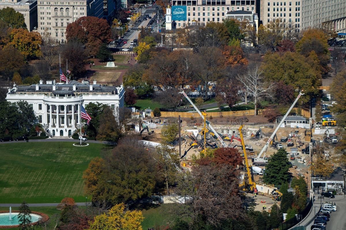 Donald Trump’s demolition of the East Wing of the White House last October to make way for a $400m ballroom has prompted a lawsuit filed by the National Trust for Historic Preservation Photo: © Bonnie Cash/UPI/Alamy Stock Photo