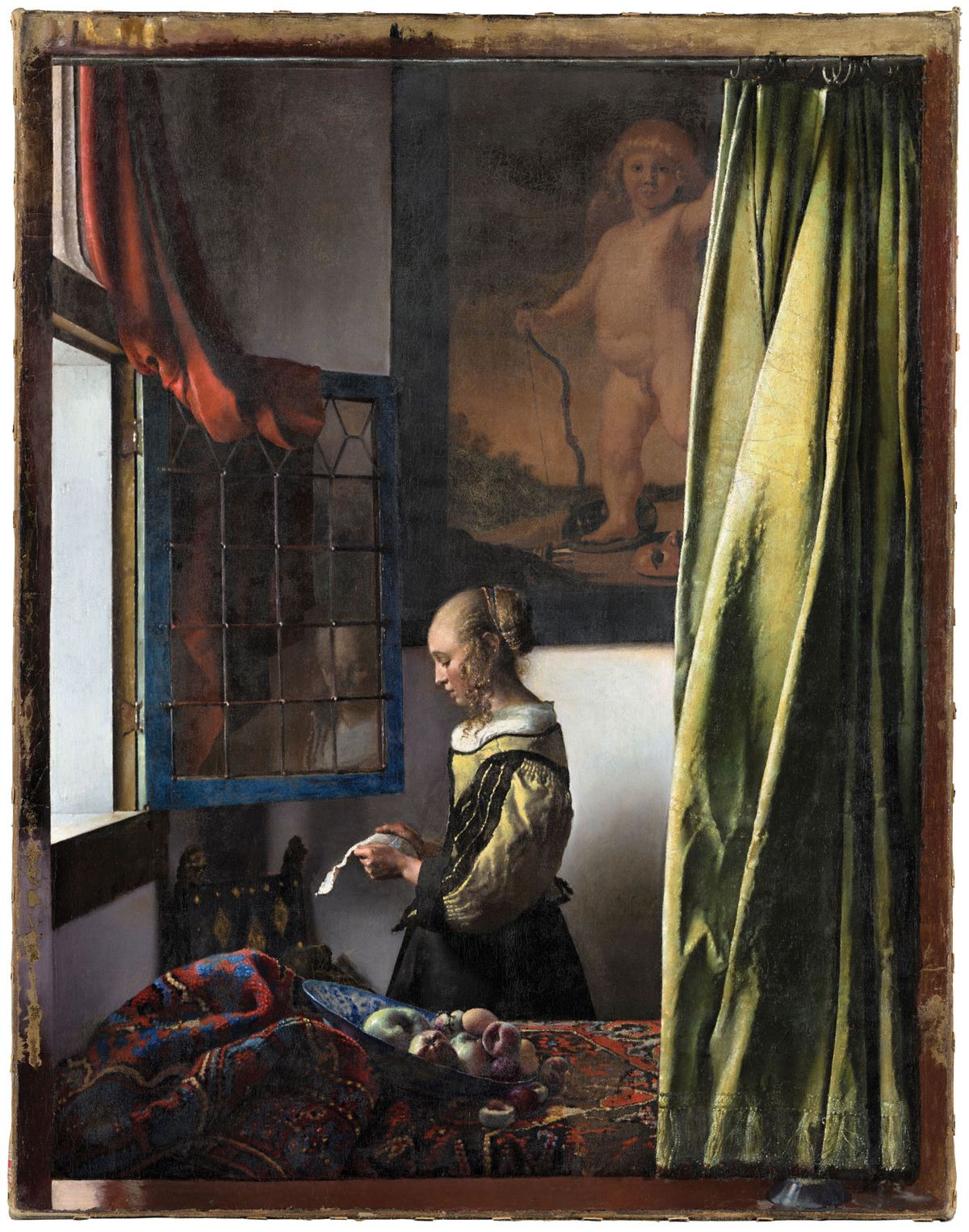 The newly restored Girl Reading a Letter at an Open Window (around 1657-59) by Johannes Vermeer © Gemäldegalerie Alte Meister, SKD, Photo: Wolfgang Kreische