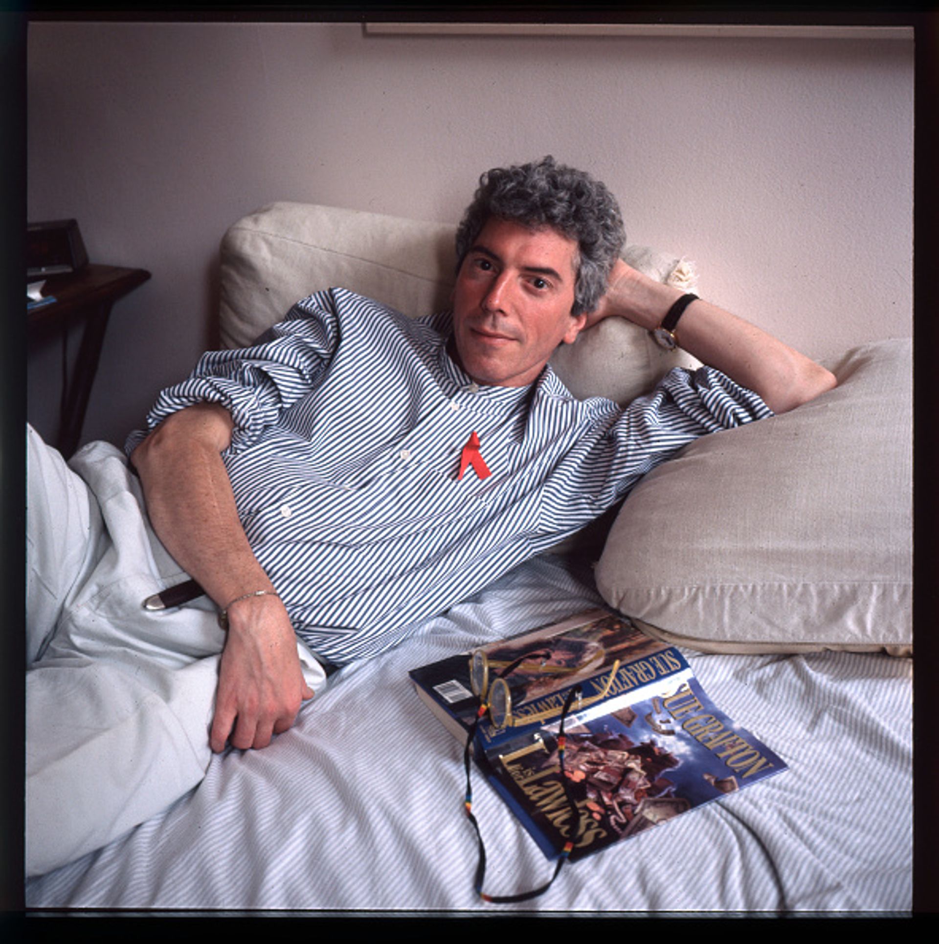 Patrick O'Connell at home in New York in 1994 Photo: Thomas McGovern / Getty Images