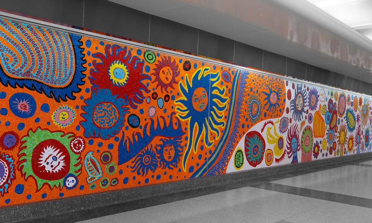 Yayoi Kusama and Kiki Smith’s large mosaic murals for brand spanking new Manhattan prepare station revealed Yayoi Kusama and Kiki Smith’s large mosaic murals for brand spanking new Manhattan prepare station revealed