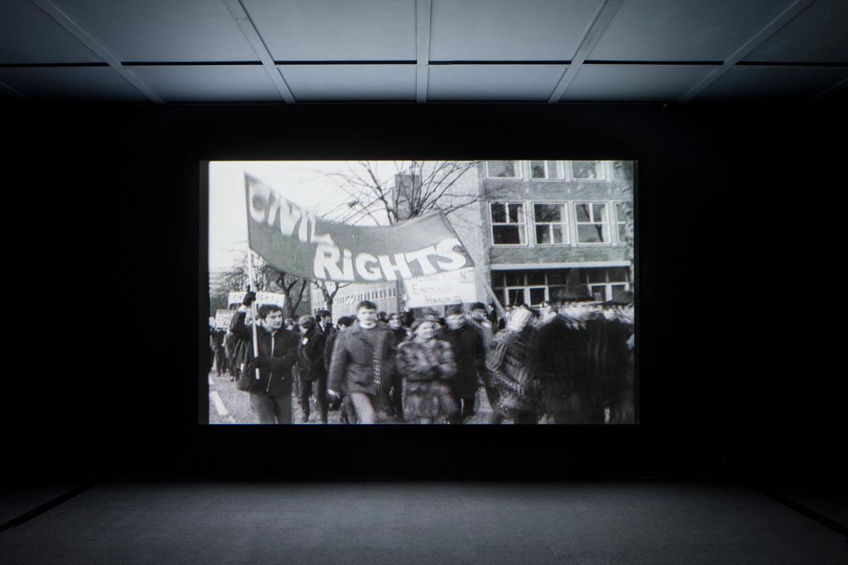 A video still from Turner Prize-nominee Helen Cammock's The Long Note (2018) Photo: David Levene. Courtesy of the artist