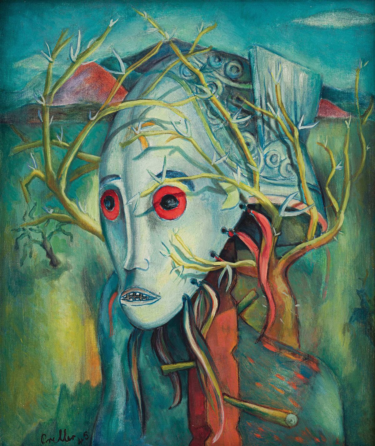 Strauss & Co’s London pop-up exhibition of Alexis Preller’s work included Fetish Enthralled (1945), loaned from a private collection and publicly displayed for the first time since it was purchased in 1946 © Alexis Preller, Courtesy Strauss & Co