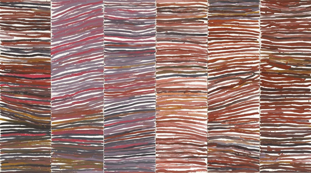 Emily Kam Kngwarray's Untitled (awely) (1994) is one of the key works in the artist's survey show at Tate Modern © Emily Kam Kngwarray Copyright Agency. Licensed by DACS 2025