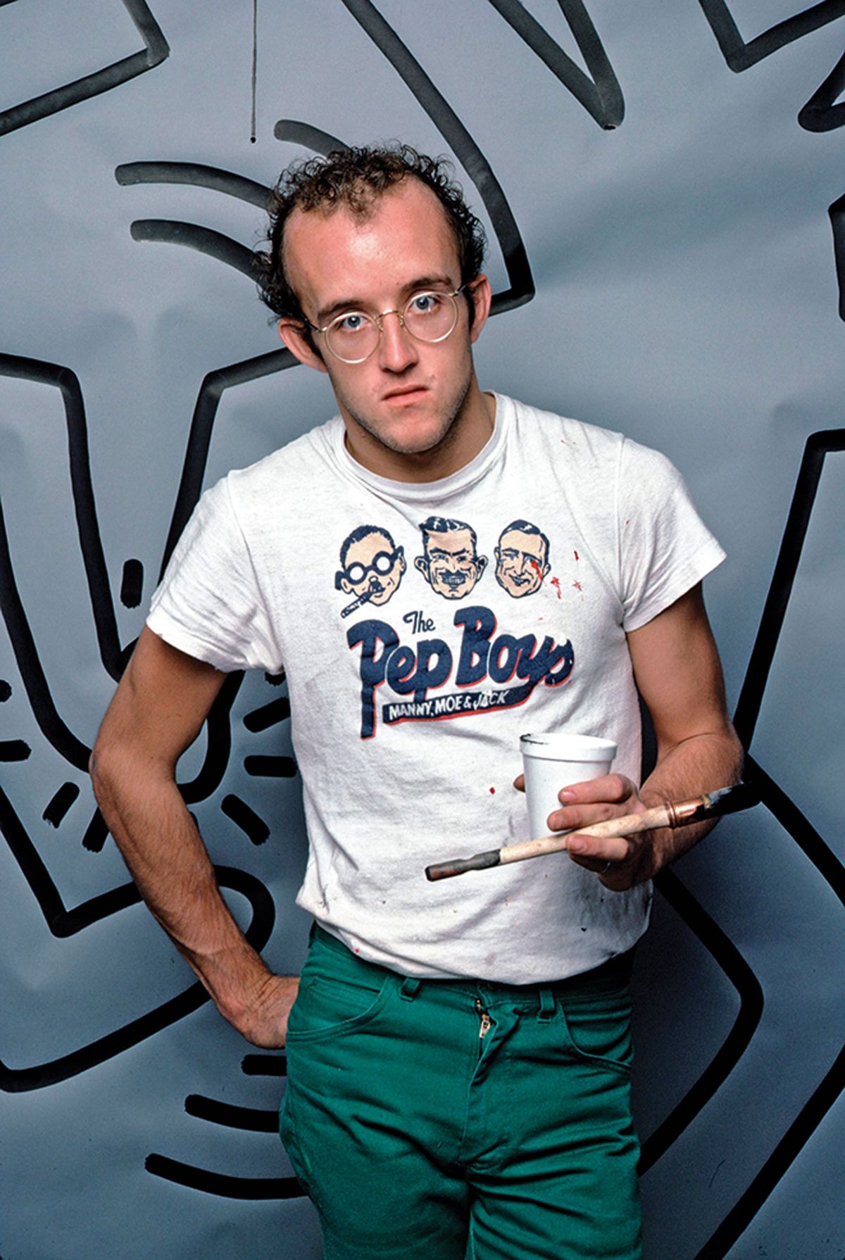 Keith Haring in April 1984 Photo by Jack Mitchell/Getty Images 