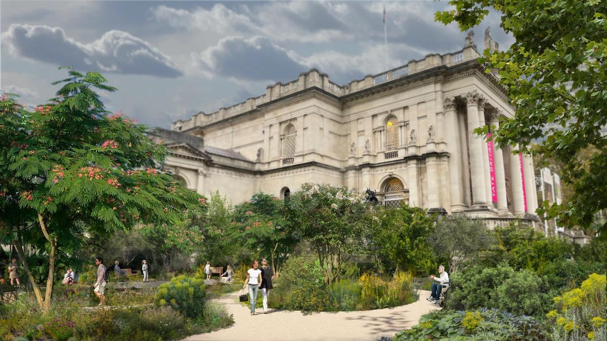 The South Garden designs for the Tate Britain Clore Garden Image courtesy of Tom Stuart-Smith Studio