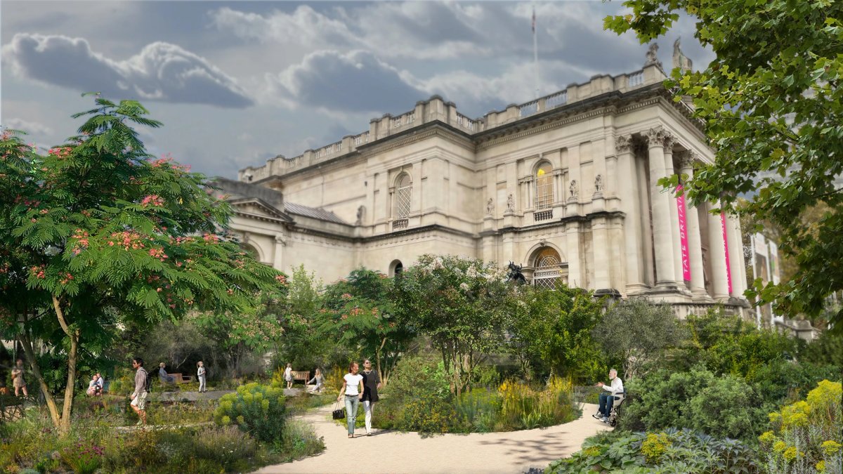 The South Garden designs for the Tate Britain Clore Garden Image courtesy of Tom Stuart-Smith Studio