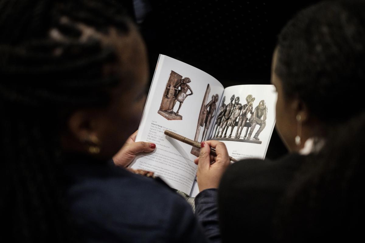 Dedicated African art sales have been introduced at several auction houses, but equality among their ranks is yet to catch up Photo Yasuyoshi Chiba/AFP via Getty Images