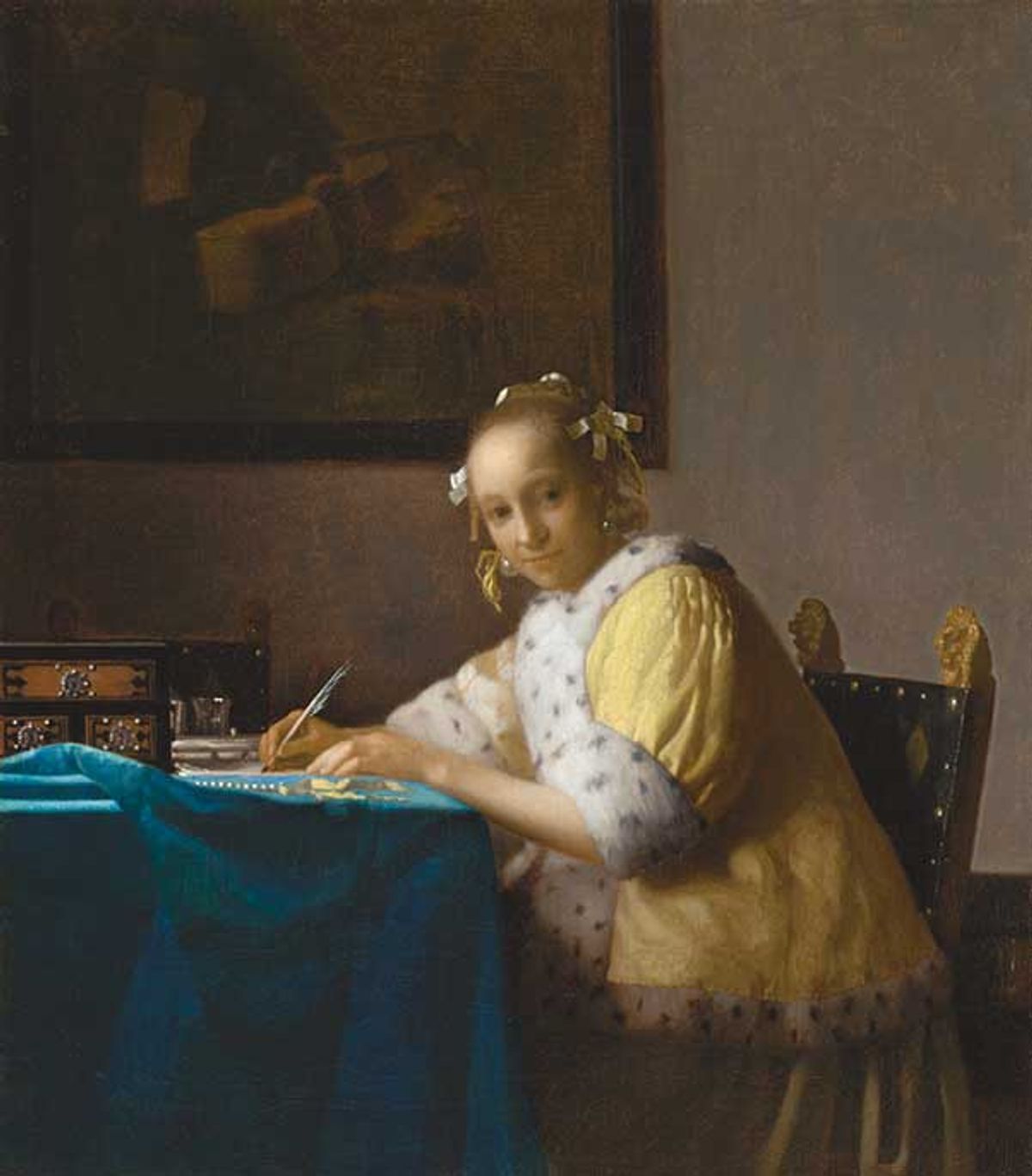Stoat, squirrel or cat: Johannes Vermeer’s A Lady Writing (1664-67)

National Gallery of Art, Washington



