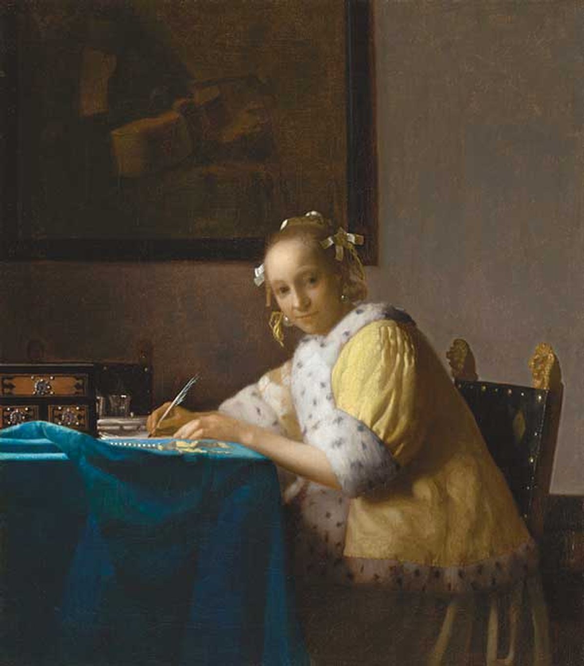 Stoat, squirrel or cat: Johannes Vermeer’s A Lady Writing (1664-67)
National Gallery of Art, Washington