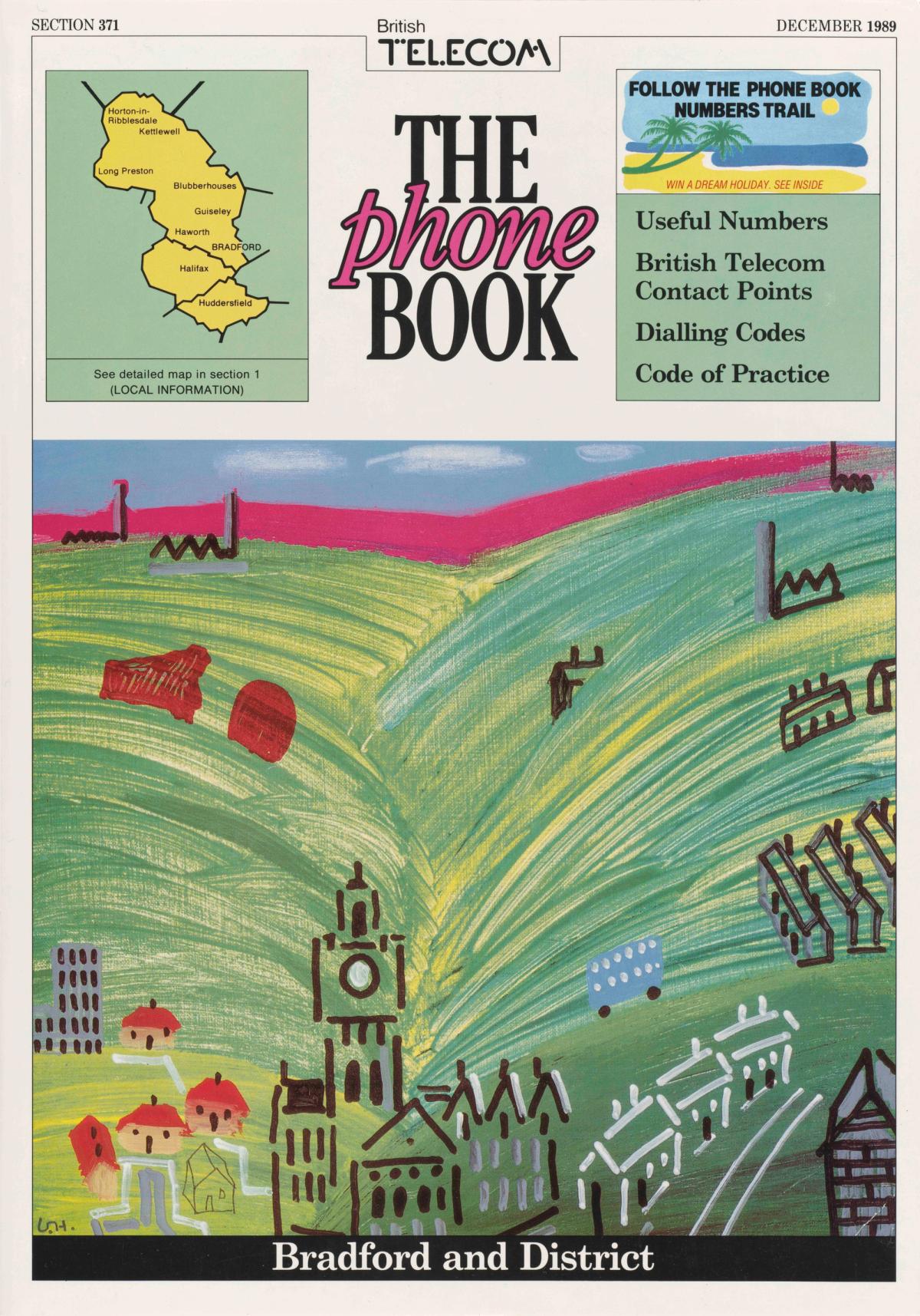 David Hockney, cover work for Bradford Telephone Book, 1989
© David Hockney
