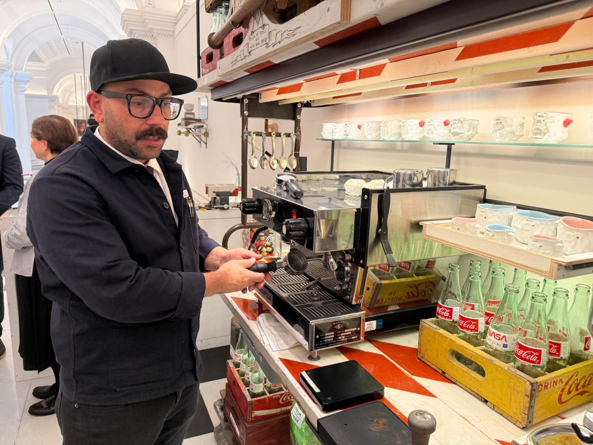 Enjoy a boozy beverage at Thaddaeus Ropac this week, as part of Tom Sachs’s solo exhibition