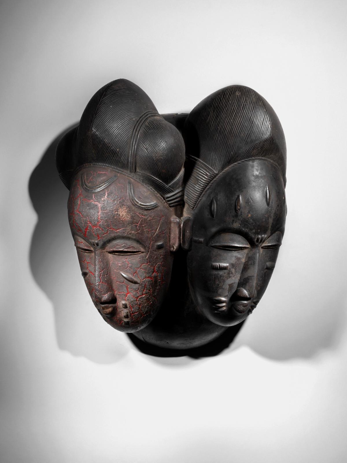 Twin Baulé mask (Nda), Côte d'ivoire Image: Christie's Ltd