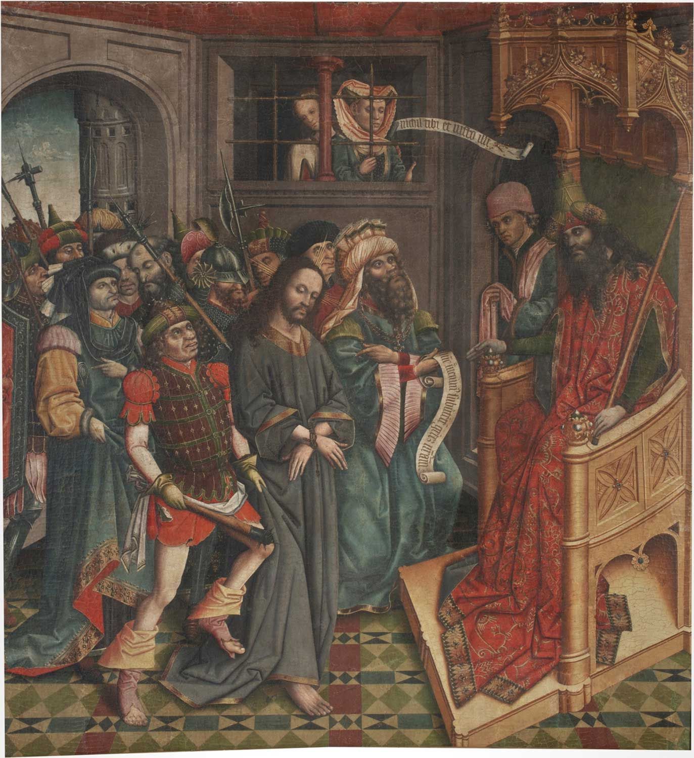 Christ before Pilate (1450-60) by Maestro de Lupiana was returned by the Prado to the parish of Yebes in April Courtesy Museo del Prado