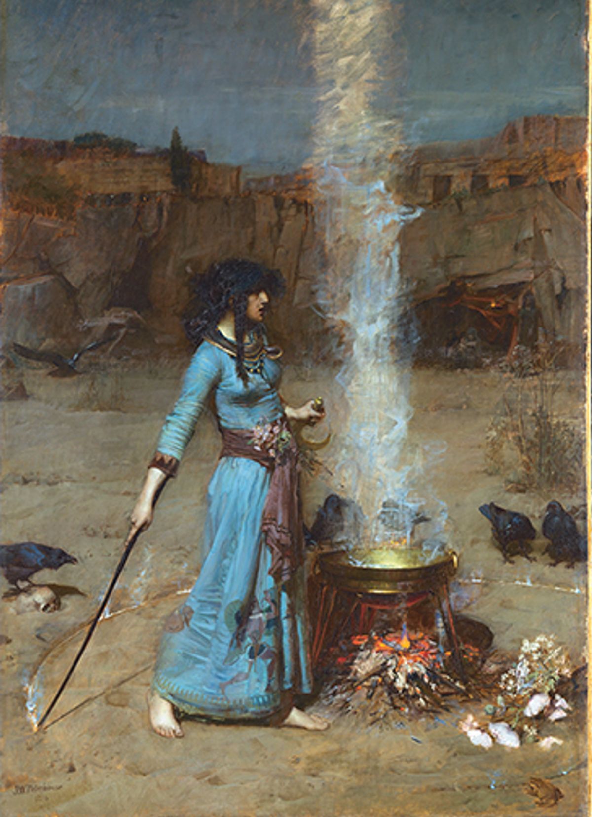 The Magic Circle (1886) by John William Waterhouse Tate Collection