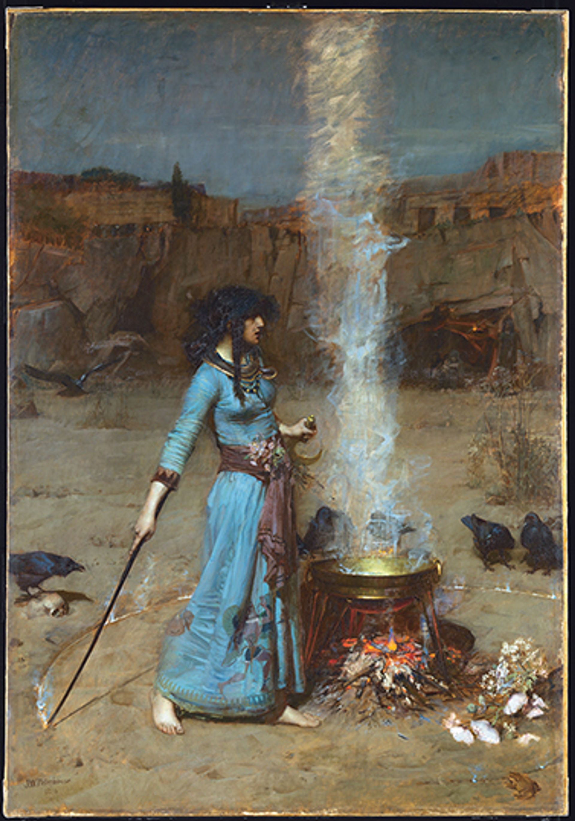 The Magic Circle (1886) by John William Waterhouse Tate Collection