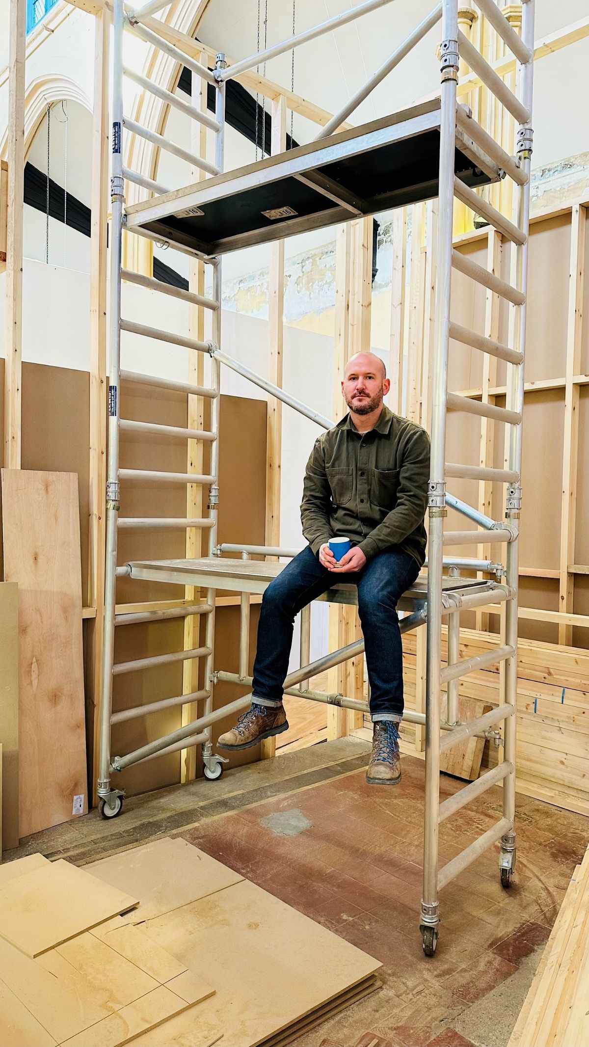 Andy Wicks, director of Castor gallery, will move his space to Holy Trinity Church in Angel, north London
Courtesy of Castor