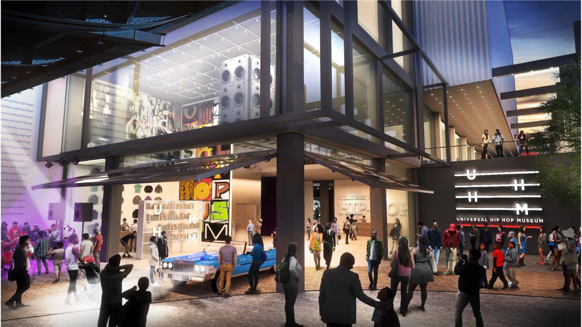 A rendering of the Universal Hip Hop Museum, a Bronx-based organisation that is one of this year's CDF awardees 
UHHM