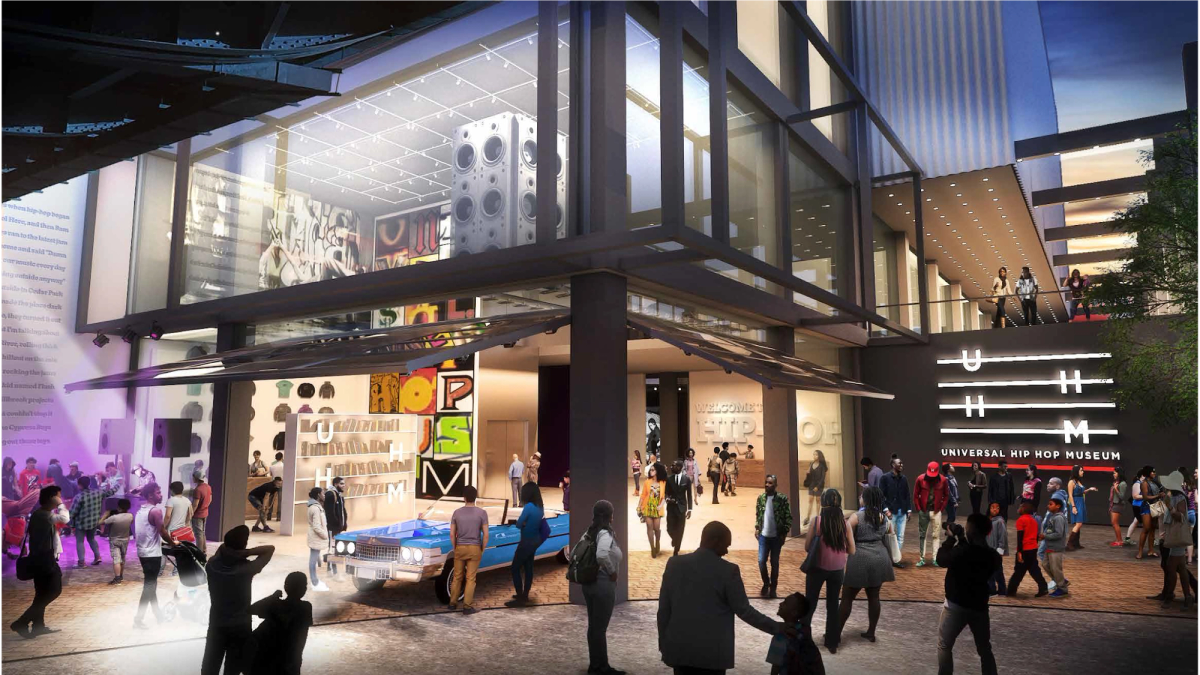 A rendering of the Universal Hip Hop Museum, a Bronx-based organisation that is one of this year's CDF awardees
UHHM