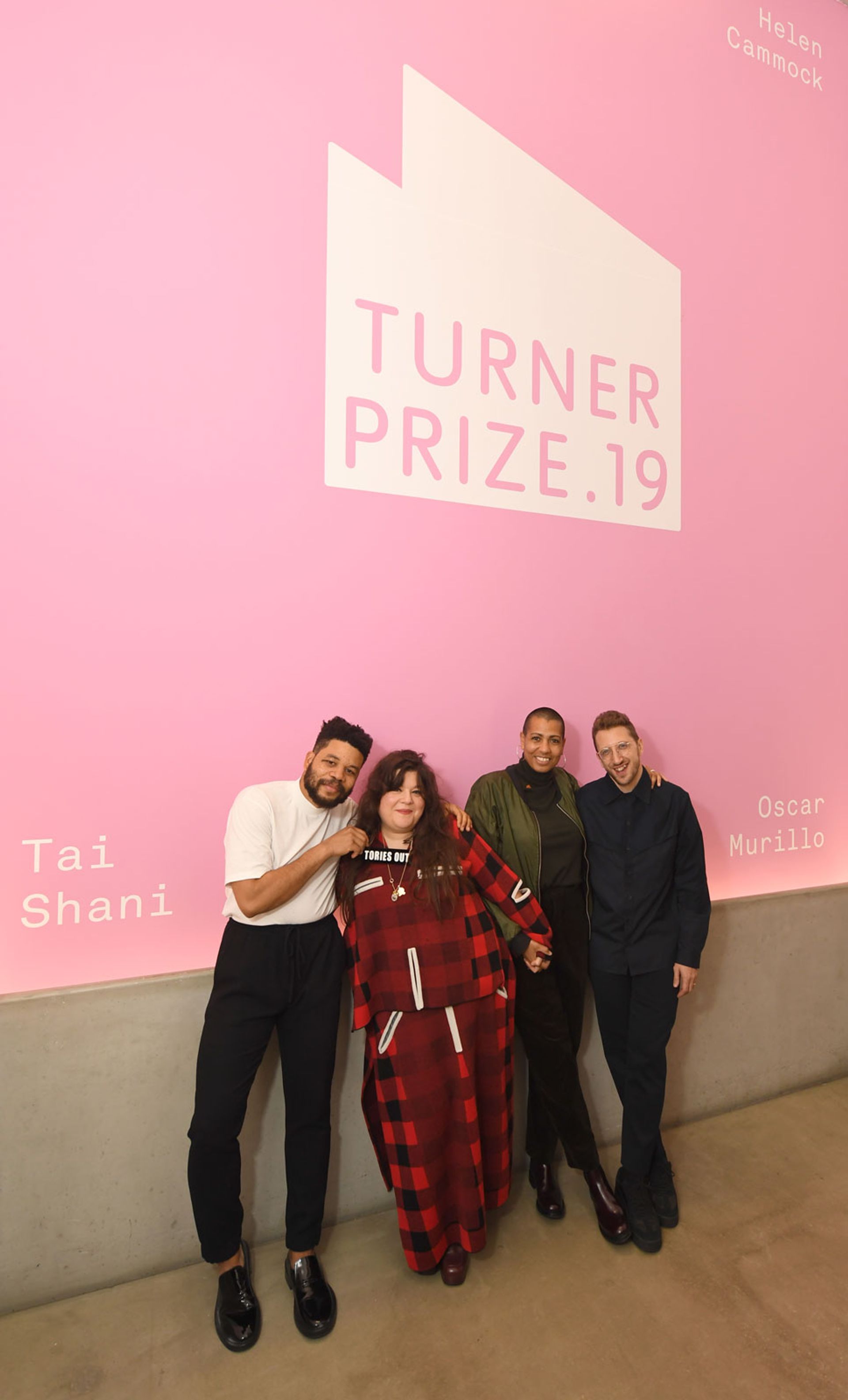 Oscar Murillo, Tai Shani, Helen Cammock and Lawrence Abu Hamdan collectively won the Turner Prize Photo: © Stuart Wilson/Getty Images for Turner Contemporary