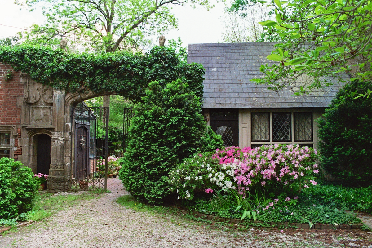 The gateway to Morgan Colt 's village at Phillips Mill in New Hope, Pennsylvania Phillips Mill Foundation for the Arts