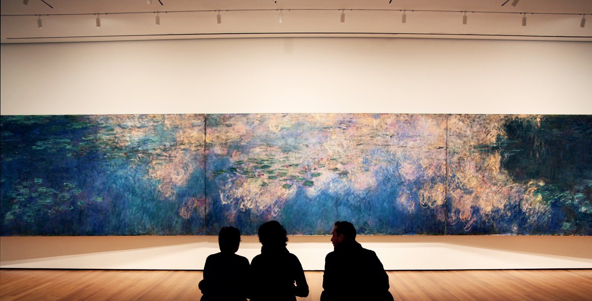 Claude Monet's Water Lilies (1914-26) at the Museum of Modern Art Photo: Luca Vanzella via Flickr
