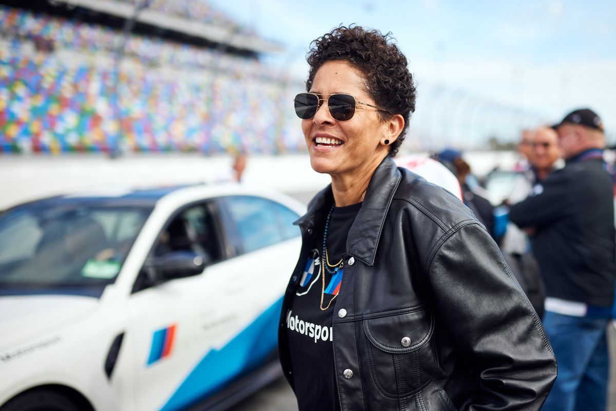 Julie Mehretu at the Rolex 24 at Daytona, 2023. © Julian Kroehl