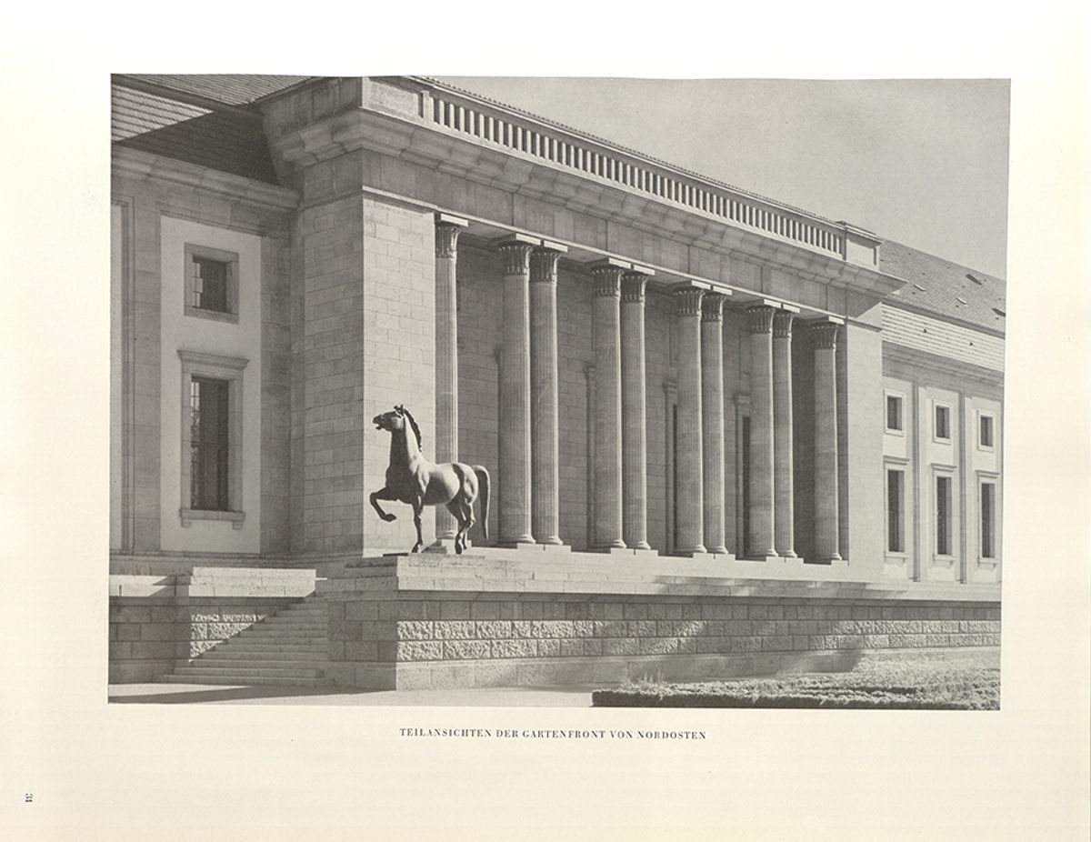 The bronze horses were intended for Adolf Hitler’s New Reich Chancellery Image: courtesy of Zentralinstitut für Kunstgeschichte in Munich