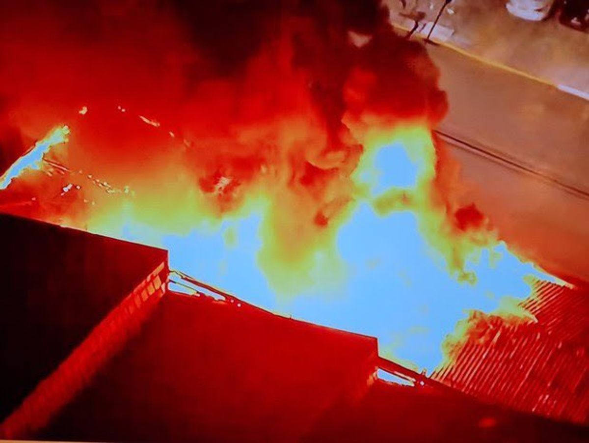 A warehouse of the Cinemateca Brasileira caught fire on the evening of 29 July Arte1