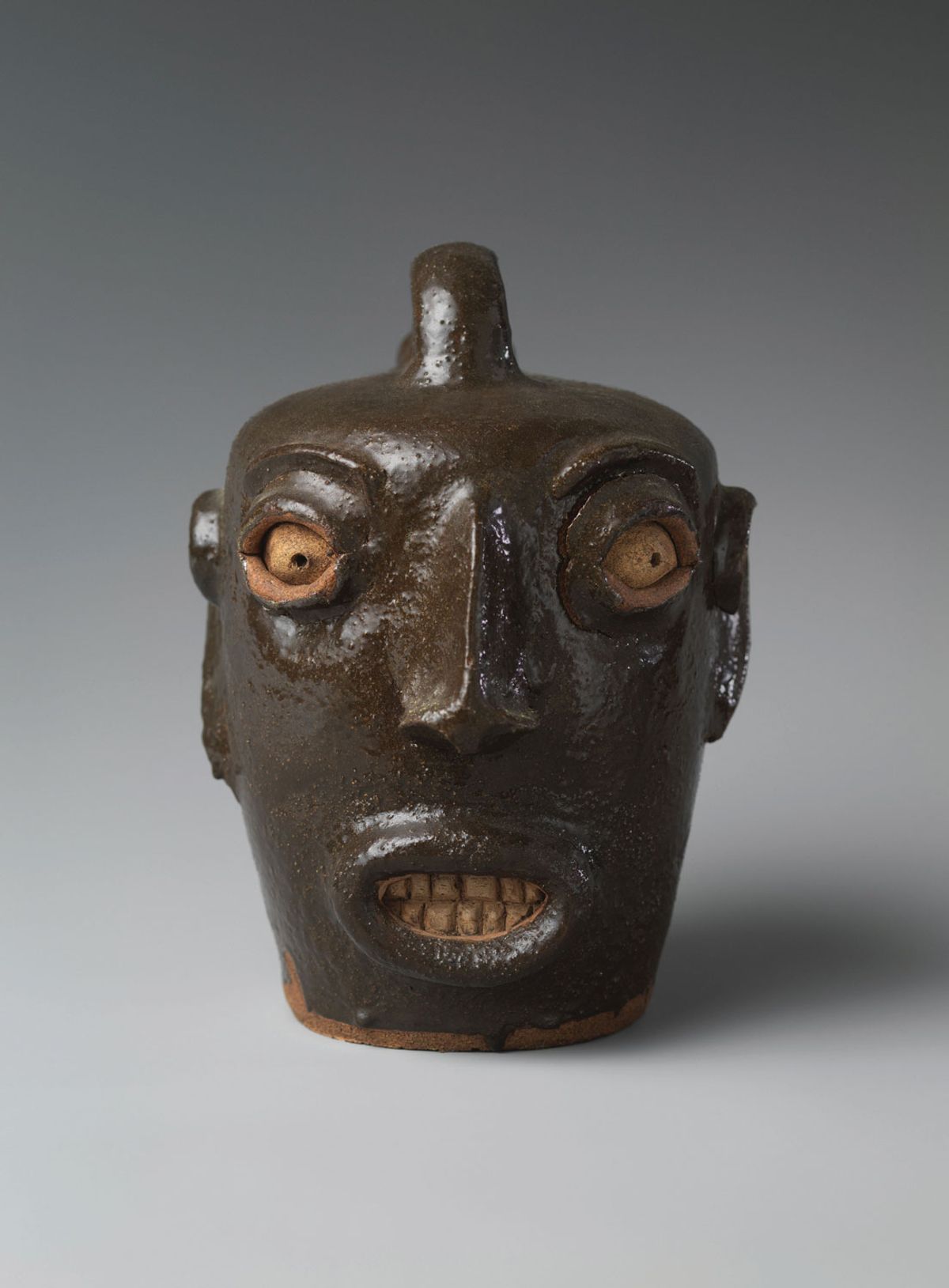 Unfettered expression: an Edgefield potter’s face jug (around 1867–85)
Hudgins Family Collection, New York